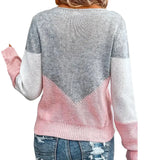 And Winter Crash Round Collar Collar Sweater Hollow Casual Women's Top Long-Sleeved