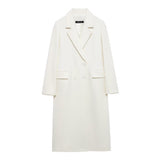 New Blended Double-Dbutled Long Coat