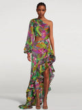 Summer Sexy Sleeves Irregular Lotus Leafy Dress Temperament Holiday Dress Dress Dress Dress
