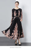 New Women's Dress Dress Oversized Dress Print 100 Folds T-Shirt With T-Shirt Holiday Casual