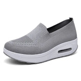 Sleeve Sleeves Of Lazy People Thick Soles To Increase The Air Cushion Sports Rocking Shoes New Fly Weaving Mesh Breathable Casual Women's