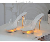 Zingj 13CM Luminous Female Slippers