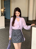 Xixi 13 Lines 2025 Spring New Korean Version Of The Relaxed Collar Shirt Women's Long Sleeve Top