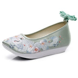 Zingj Shoes, Hanfu Shoes Ancient Style Ancient Thick Platform With Embroidered Cloth Shoes And Autumn And