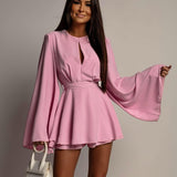 Women's New Fashion Temperament Show-Back Short Dress To The Waist Thin