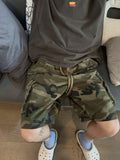 Zingj Large Pocket Overalls Camouflage Shorts Men And Women Summer Street Loose Versatile Straight Five Minutes In The Pants