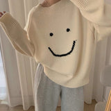 Smiley Face Oversized SweaterOutfit