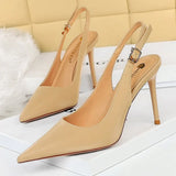 Shoes New Pointed Toe Woman Pumps Hollow Out High Heels Women Sandals Fashion Office Shoes Stiletto Heeled Shoes