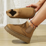 Velvet Round Head Jacket Cotton Boots 2025 Autumn And Winter New 44 Large Thick Snow Boots
