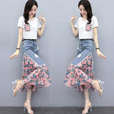 Denim Dress Two Sets Of 2025 Summer New Women's Temperament Thin Dress Dress Suit