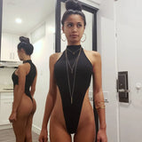 Zingj New Sexy Slim Sleeveless Round Collar Jumsuit Female Women's Street