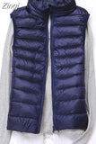 Winter women's Down Vest Fashion Female Sleeveless Coat Ladies Jacket Vest Warm Down Jacket for Women