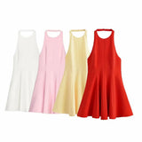 New Wave Swing Hanging Neck Dress