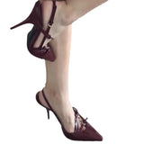 High-Heeled Sandals Women 2025 Summer New Fairy Wind Buckle With Fine And Stylish Casual Head