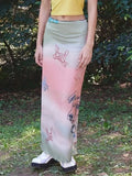 Ins2024 Summer Women's New Fashion Street Hot Girls Real Shot Gradually Half-Dressed Dress
