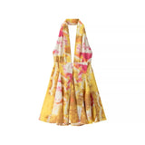 Women's Explosive Print Collar With Bare Back Hanging Neck