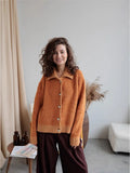 New Languid Languid Knitted Sweater Jacket For The Women's Autumn/Winter 2025 Languid Collar Knitted