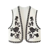 Women's Summer New External Fashion Retro Embroidery Vest