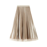 Velvet Mesh Dress Women Wear Both Sides Of The 2025 Autumn And Winter New Long High-Waisted 100-Fold Dress