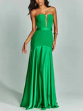 Sexy Women's Clothing 2025 New Personality High-End Smear Breast Hollow Body Quality Dress Dress Dress