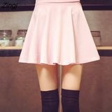 Women High Waist A-line Solid Mini Korean Style Trendy All-match Leisure Streetwear Vintage Daily Kawaii Hot Sale