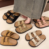 Thick Boken Slippers Women Wear 2025 Summer New French Leisure Soft Base Cool Drag Anti-Slip One-Word