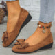 2025 New Large-Size Tip-Tloping Single Shoes Women's Bean Shoes Sports Casual