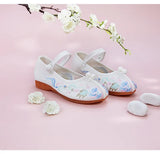 Zingj Female Embroidered Shoes Cloth Shoes New Soft Sole Home Retro Ethnic Style With Ancient Costume Comfortable Casual Mother