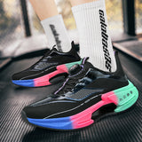 New Hollow Popcorn Soft-Soled Running Shoes Men's Training High-Ball Shock-Absorbing Breathable