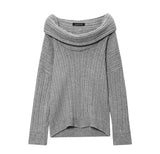 Lazy Shoulder Shoulder Knit Shirt