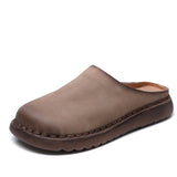 Time 99] Head-Level Cowhers Women Retro Handmade New Comfortable Flat Base Soft Base Birken