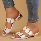 Women Wear 2025 New Fairy Wind And Fashion Large-Size Cool Slippers High Heels Women's Shoes In The