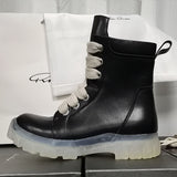 Men's Autumn And Winter Guangzhou Shoes Help The Leather Round Head Thick Sole Height Of The Leisure Shoes With Martin Boots Men's Board