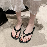 Clip Flip-Flop Women Wear Flat Soft Bottoms In Summer To Travel Beach Slippers 2025 New