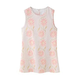 Women's Explosion Pink Flower Sleeveless