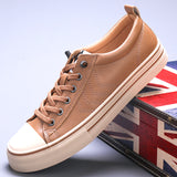 New Men's Shoes Men's Casual Leather Shoes Lightweight Breathable Trend Shoes Men's One Foot Pedal Old Beijing
