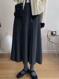 Autumn And Winter New Temperament Gentle And Comfortable With Niche Wool Knitted Thick Skirt