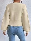 And Winter New Solid Color Square Sweater Women's Top Fashion Pure Color