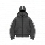 Solid-Colored Double Hat Design Autumn And Winter Ins New Hooded Sweater Loose Men's And Women's And Couples Hoodie