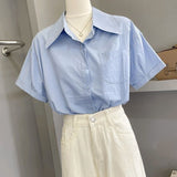 Women's Top 2025 Summer Summer High-End Niche Design Shirts Are Particularly Age-Old French Professional