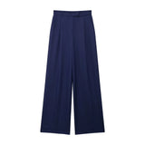 Spring New Folding Wide Leg Trousers