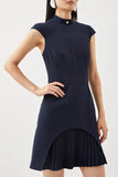 Women's Sleeveless Round Collar Body Quality Tidal Dress