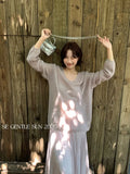 Xixi 13 Lines 2025 Autumn White Label In Temperament Elegant Mare Knit Sweater Sweater Female
