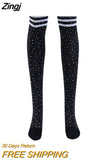 Glitter Over Knee Long Boot Fashion Women's Rhinestones Socks Sexy Thigh High Knee Socks Long Stockings