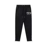 Rainbow Gradient Letter Tiger Head Printing Ins Trendy Sweater Trousers Jogging