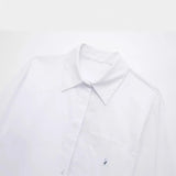 Spring Belt Lapel Trench Coat Fabric Short Shirt