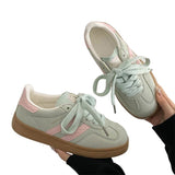 Flat-Bottomed Women's 2025 Autumn New Thick-Soled Small White Shoes Port Air Breathable Leisure Sports Board
