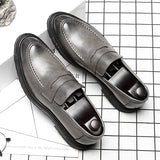 Shoes Male Fashion British Wind One Foot Pedal Lazy Loafers Business Wear Breathable Casual Leather Shoes