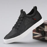 Walk Men's Shoes 2025 Autumn New High-Help Leisure Business Shoes Trend Canpermeable High-Bong Board