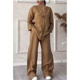 And Autumn 2025 New Women's Fashion Pure Cotton And Cotton Casual Set